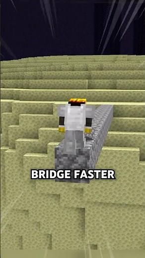 How To Bridge Faster in Minecraft!