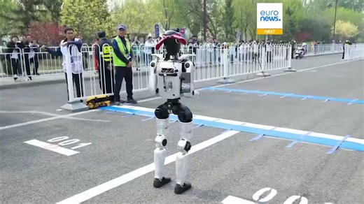 Humanoid robot smashes human half-marathon world record in Beijing race