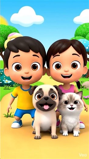 Dog & Cat Song 🐶🐱 | Animal Sounds for Kids | Fun Nursery Rhyme