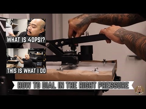 How I Set The Pressure On My Heat Press For Transfers