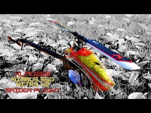 Premier vol du XL Power Nimbus 550 Nitro V2 🚁 | Setup OS55HZR / KST / Nexus-XR