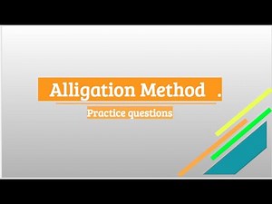 Alligation method practice questions | Evaluating Exam PEBC | PEBCprep with San