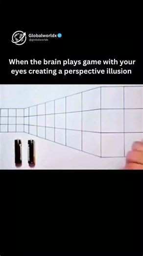 Facts | Business | Tech | Success on Instagram: "POV: When your brain tricks your eyes — just like life tricks your heart. 💭❤️ What you see isn’t always what’s real. In art, in vision, in emotion — perspective changes everything. A simple shift in depth can turn truth into illusion, and what looks bigger might only be closer to the lie. 👁️💫” #MindIllusion #VisualPerception #PerspectiveTrick #ForcedPerspective #BrainVsEyes #DepthIllusion #AmesRoom #OpticalIllusion #ScienceOfVision #MindGames #