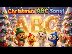 Learn ABC Christmas Song for Kids 🎄 | Alphabet Letters & Holiday Carols