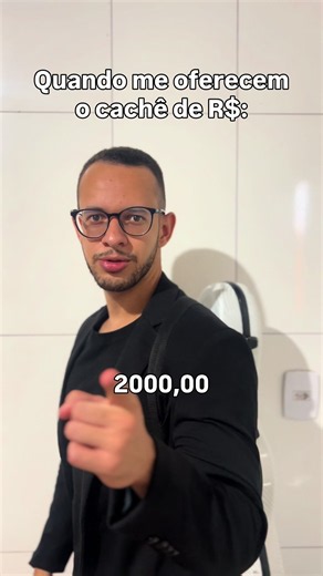 Reação ao valor do cachê em eventos