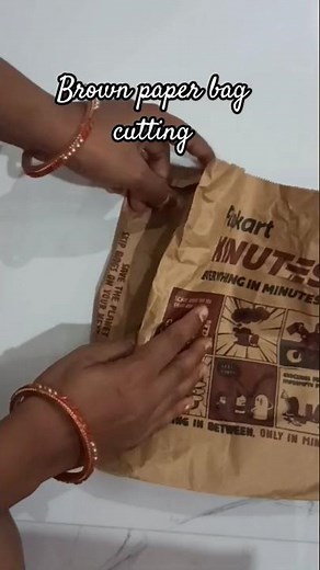 Brown Paper Bag Cutting Tutorial ✂️🌹 | Easy Paper Flower making | Best Out of Waste #shorts