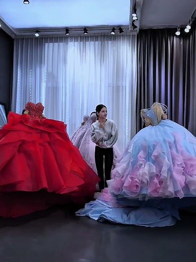 Say yes to the dress quinceanera RED or LILAC or BLUE sweet15 2026 2027 #quinceanera #quincedress