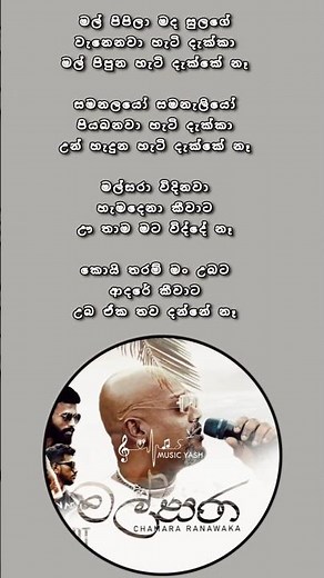 Mal Sara Lyrics 🔥 | Chamara Ranawaka | මල් සරා...