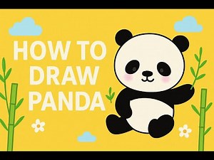 How to Draw a Cute Panda 🐼 | Easy Step by Step for Kid | WonderPencil