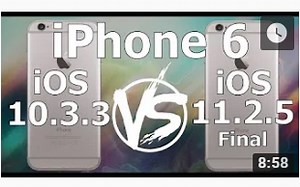 iPhone6到底该不该升级？新老版本速度对比 iOS 10.3.3 vs iOS 11.2.5