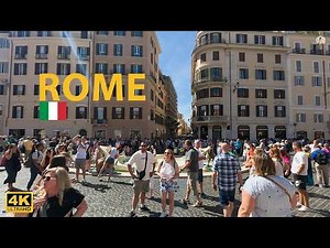 Rome Walking Tour 4K | Streets, Landmarks & Hidden Gems