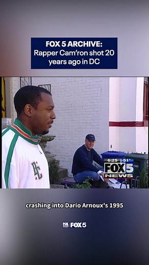 On October 23, 2005, rapper Cam'ron was shot in both arms during a failed carjacking in DC. Wisdom Martin covered the story for FOX 5 twenty years ago. | Fox 5 DC