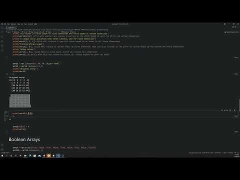 Python: NumPy Indices