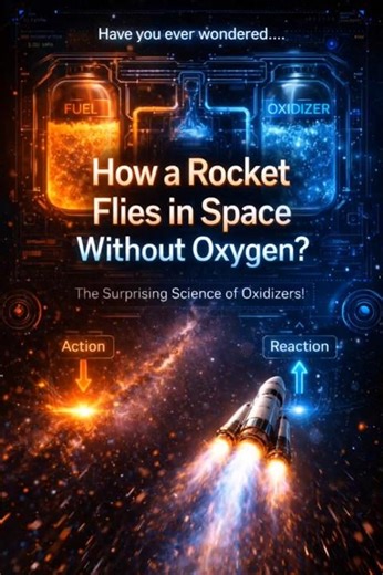 🚀 How Rockets Fly in Space Without Oxygen #SpaceScience #RocketScience #Physics #NASA #STEM #Science