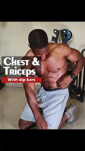 DIPBAR CHEST & TRICEPS AT HOME #motivation #homeworkout