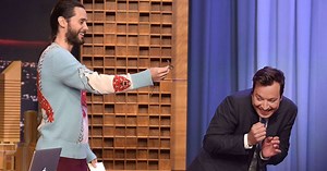 Jared Leto brings Jimmy Fallon a creepy gift from 'The Joker' — taking his method acting way too far