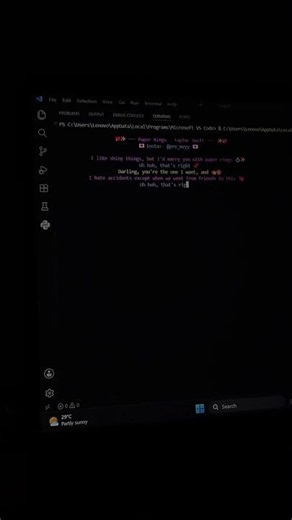 Taylor Swift - Paper Rings (Python Lyrics Animation) 💍💖