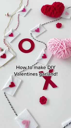 DIY Valentines Garland Tutorial