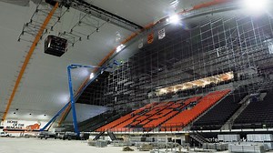 Over 50 years ago and under the direction of ISU’s then athletic director Milton W. ‘Dubby’ Holt, the ASISU Mini Dome became the first enclosed stadium on a college campus in the United States and the second overall in the nation. Now called the Holt Arena in honor of 'Dubby' Holt, this building still stands on campus as a legacy to those who sacrificed time and resources make this dream a reality. And today, after 2 years of renovations, we finally unveiled the recently finished updates to the 