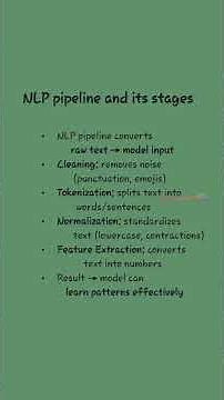NLP pipeline and its stages