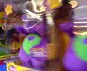Irritating Barney toy