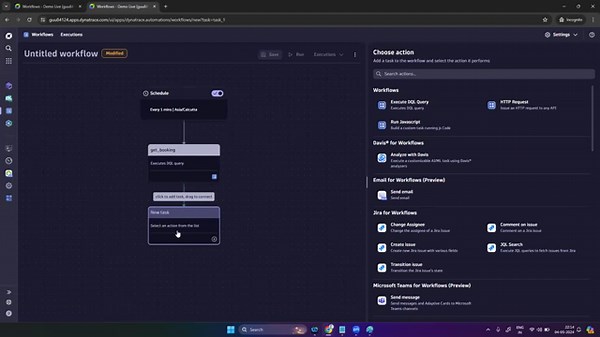 Dynatrace - How to Create a workflow