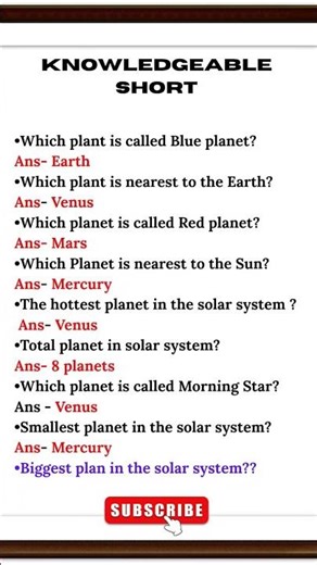 Top general knowledge questions