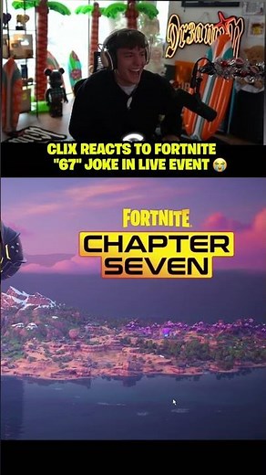 Clix REACTS to Fortnite "67" joke in live event 😭