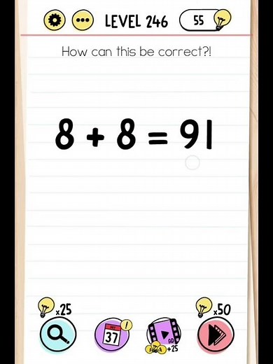 Brain test level 246 | level 246 solution | Solve the puzzle | Puzzles | Riddles