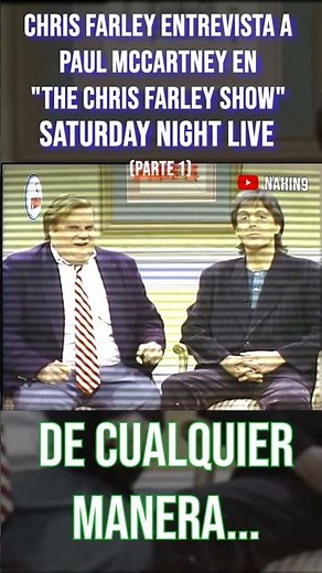 😂Chris Farley "entrevistando" a Paul McCartney (parte 1) 😂...#paulmccartney #chrisfarley #comedy