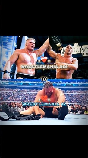 🤯Brock Lesnar First to Last😭 WrestleMania ||Edit,🖤