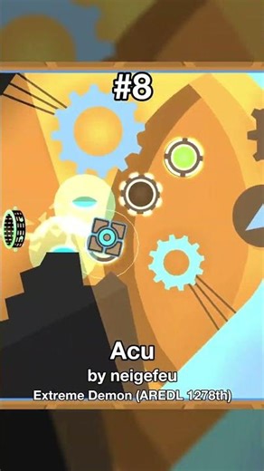 My TOP 10 HARDEST DEMONS Completed! #geometrydash #gd #gaming#shorts