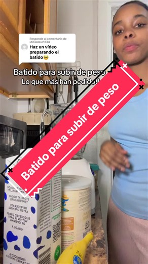 Batido para subir de peso — receta fácil y efectiva