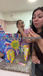 Fruit Riot sour candy unboxing & frozen fruit tasting