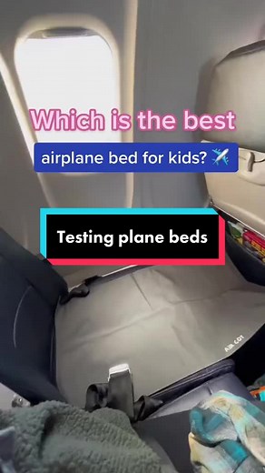 Testing Different Airplane Beds for Kids