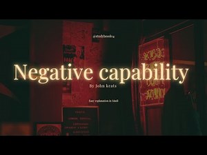 Negative capability by john keats | easy explanation #englishliterature #maenglish#easy #johnkeats