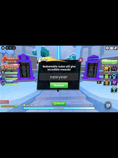 2 NEW YEAR CODES IN Catch a Monster! #roblox #robloxgames #catchamonster #fypシ #shorts #shortvideo