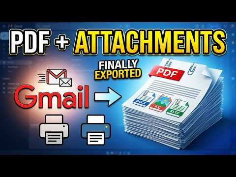 How To Export Gmail Emails to PDF with Attachments (Quick and Easy)