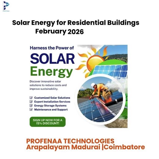 Solar Energy for Residential Buildings Courses PROFENAA Madurai ganapathy Coimbatore#7010422310