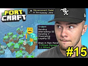 FULLY ENCHANTED TRIDENT! (FortCraft Ep.15)