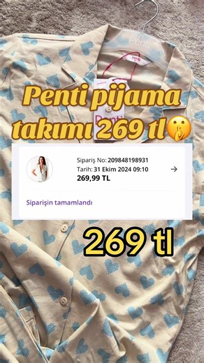 Penti Pijama Takımı 269 TL'ye Aldık!