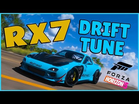 FORZA HORIZON 5 - BEST RX7 DRIFT TUNE - (1997 Mazda FD Rx7 Drift Build/Tune FH5)