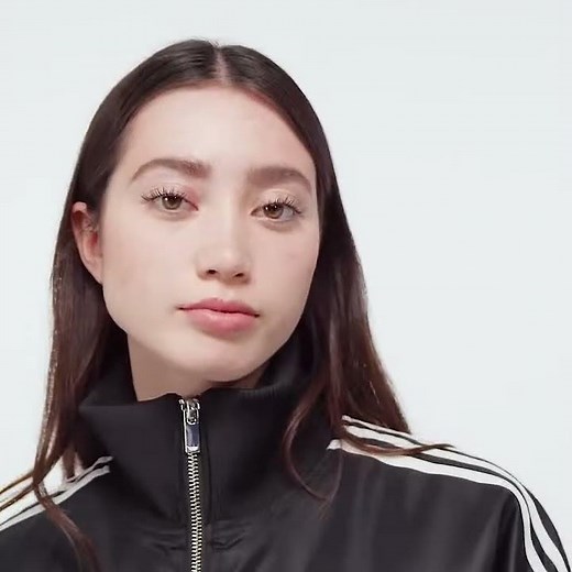 ADIDAS Firebird Oversized Bomber Jacket Women Shiny Black | Sustainable | JX2991