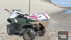 1.1K views · 37 reactions | The first shipwreck on Sable Island National Park Reserve in decades...is a happy story! It's told by Shelley Steeves - Global News with the Museum's Emily Bryant and Sable Island Institute's Zoe Lucas. It's the continuing story of the miniboat we built and launched with Hanscom Primary School, Educational Passages, and the help of U.S. Coast Guard Cutter Forward about 50 days ago! #worldteachersday #miniboats #huzzah! | USS Constitution Museum | Facebook