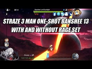 Straze 3 Man Banshee 13 One-Shot WITH AND WITHOUT RAGE SET - Epic Seven