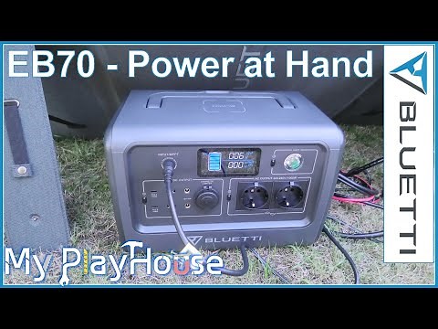 Bluetti EB70 Power Station and PV200 Solar Panel - 1215