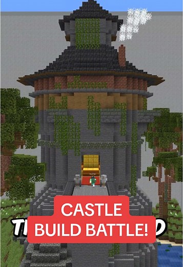 Castle Build Battle Competition in Minecraft