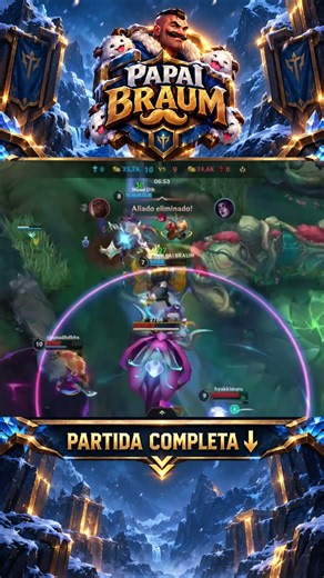 BRAUM HIGHLIGHTS — PAPAI BRAUM — LEAGUE OF LEGENDS WILD RIFT #wildrift #braummontage #highlights