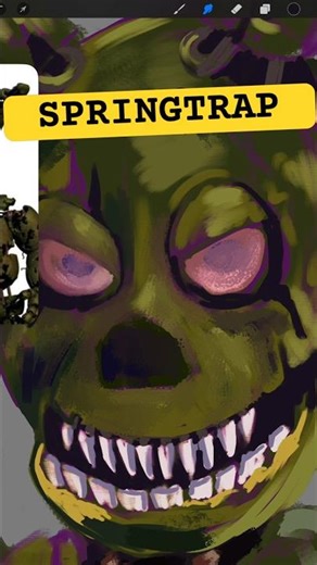Springtrap Art #fnaf #springtrap #fnafmovie #digitalart #artandcraft #drawing