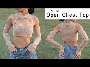 Easy Crochet Open Chest Top Tutorial | Crochet Crop Top | Chenda DIY